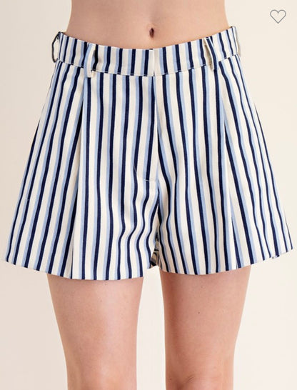 Retro Rails Stripe Shorts