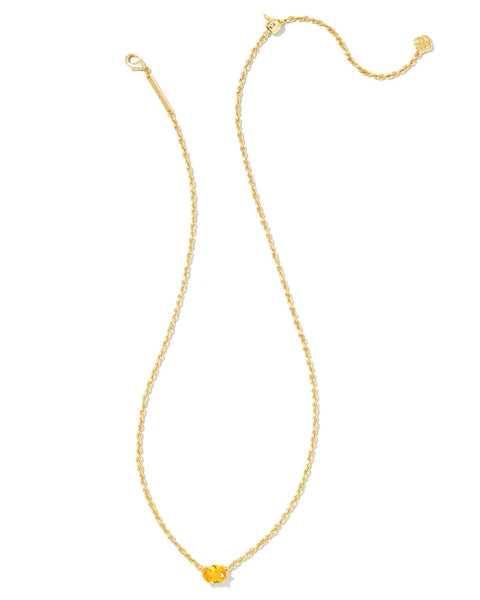 Kendra Scott - Cailin Gold Pendant Necklace - GOLDEN YELLOW CRYSTAL