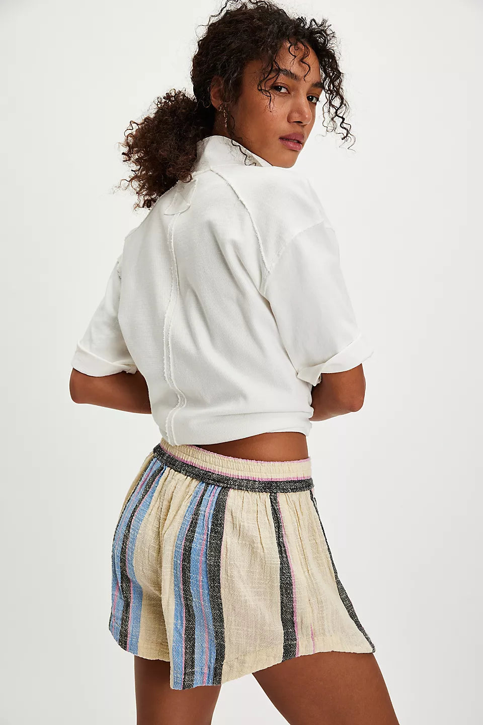 Free People - Kalli Board Shorts - SAND COMBO