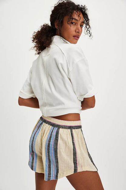 Free People - Kalli Board Shorts - SAND COMBO