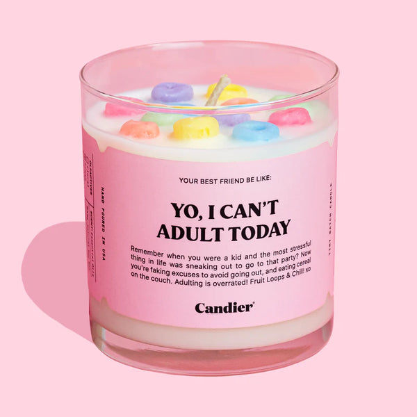 Candier - Yo, I Can't Adult Today Cereal Candle