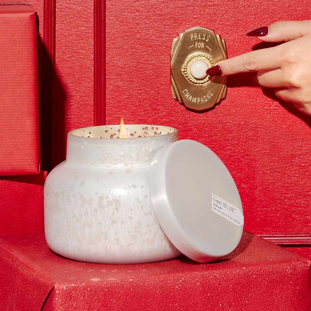 Capri Blue - Volcano Mercury Etched Signature Jar Candle, 19oz