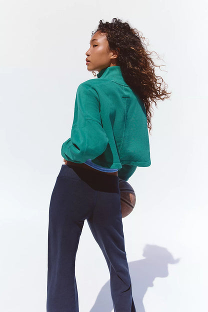Free People - Pick Up Game Pullover - Green Forest
