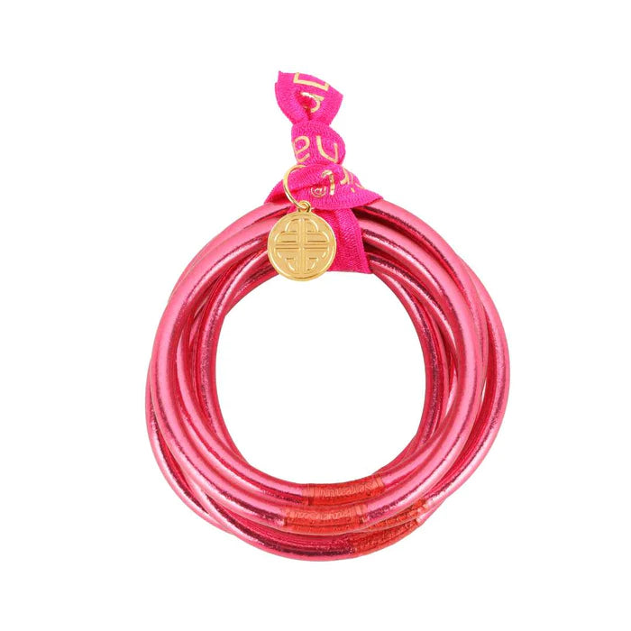 BuDhaGirl - PINK - All Weather Bangles® (AWB®) - Set of 6
