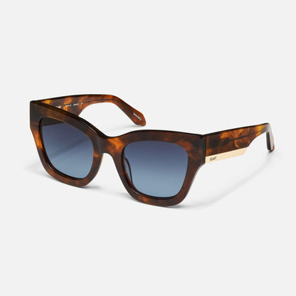 QUAY - By The Way - Brown Tort Frame/Blue
