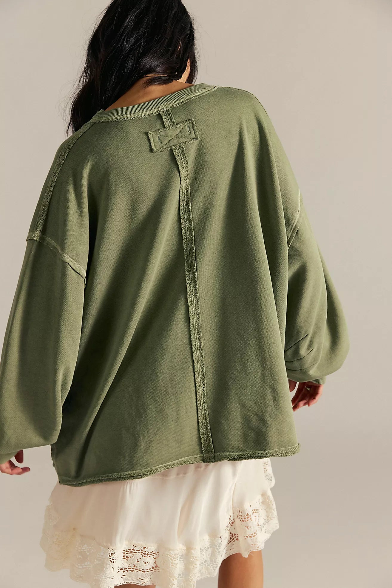 Free People - Venice V-Neck Graphic Sweatshirt - BERKSHIRES