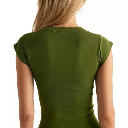 Free People -  So Soft Seamless Modal Baby Tee - FERNGULLY (Olive)