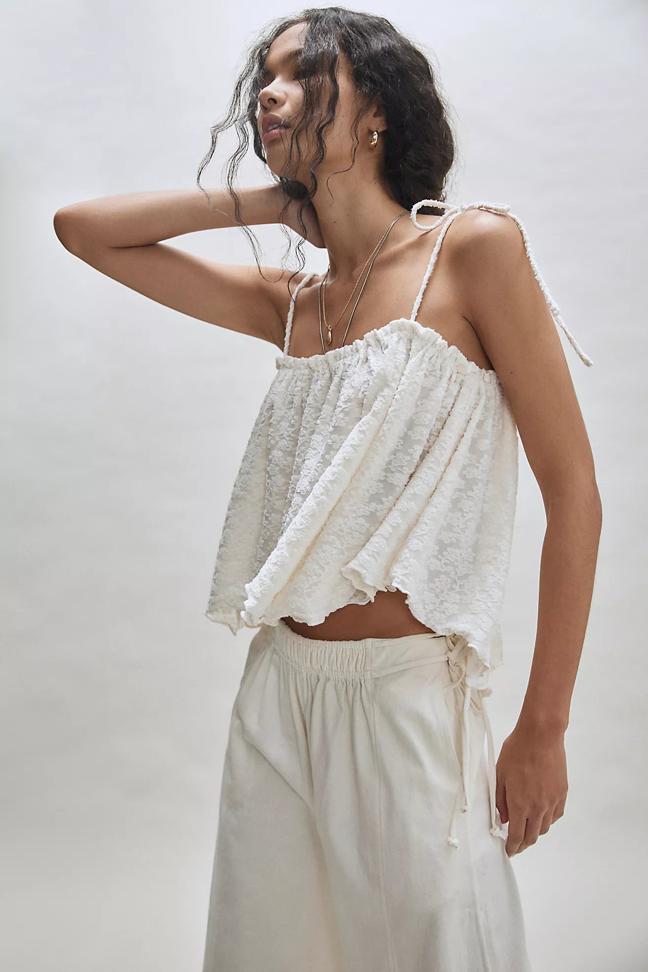 Free People - Briana Tank - SUGAR SWIZZLE - Ivory