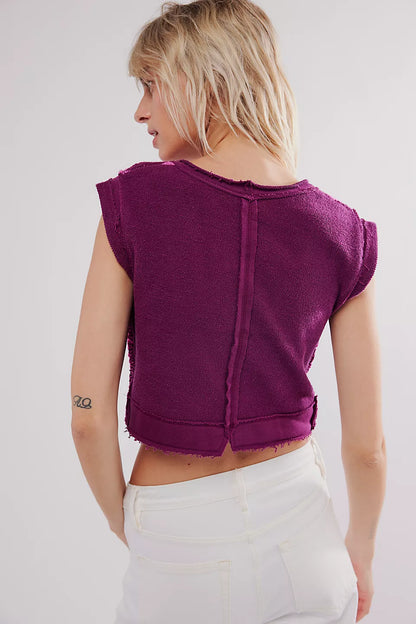Free People - Lola Top - AMARANTH FLOWER COMBO