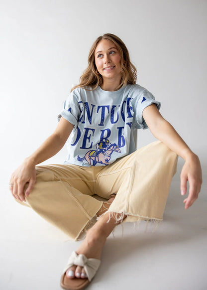 Kentucky Derby Southern Split Oversized Band Tee