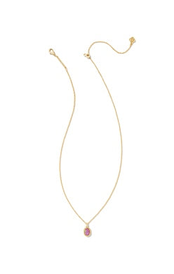 Kendra Scott - Daphne Framed Pendant Necklace - MAGENTA KYOCERA OPAL