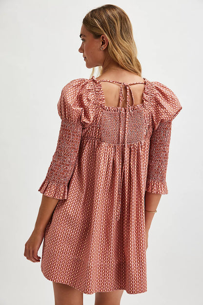 Free People - Star Dip Mini Dress - Glass Roses Combo