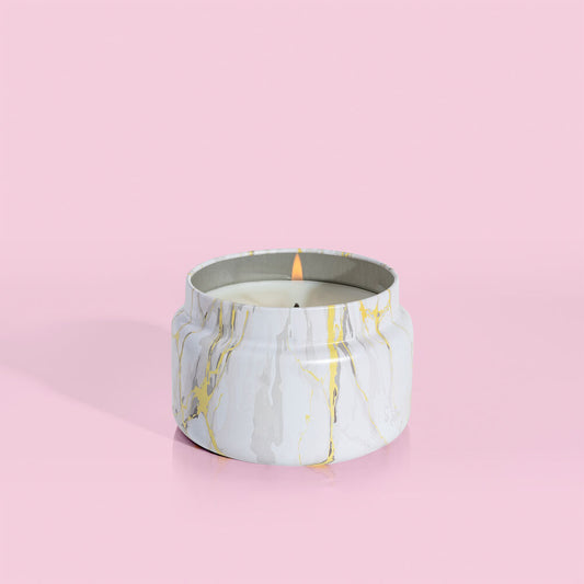 Capri Blue - Pineapple Flower - Modern Marble Printed Travel Tin, 8.5oz