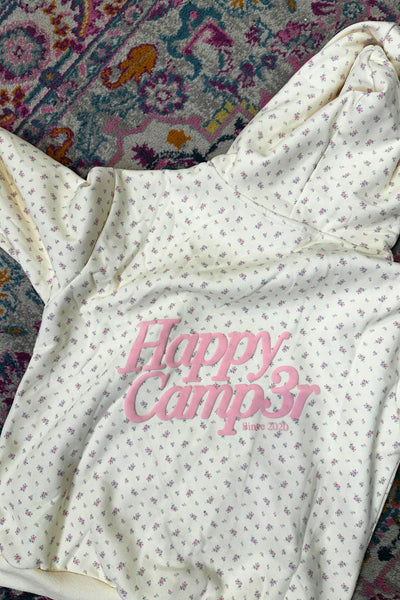 Happy Camp3r - Vintage Flower Puff Series Hoodie