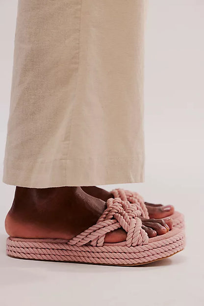 MIA - Miko Rope Slide Sandal - BLUSH