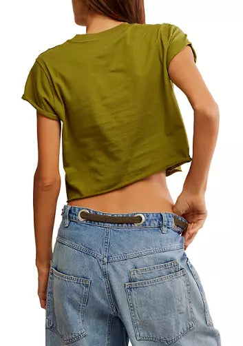 Free People - The Perfect Tee - PEAT MOSS