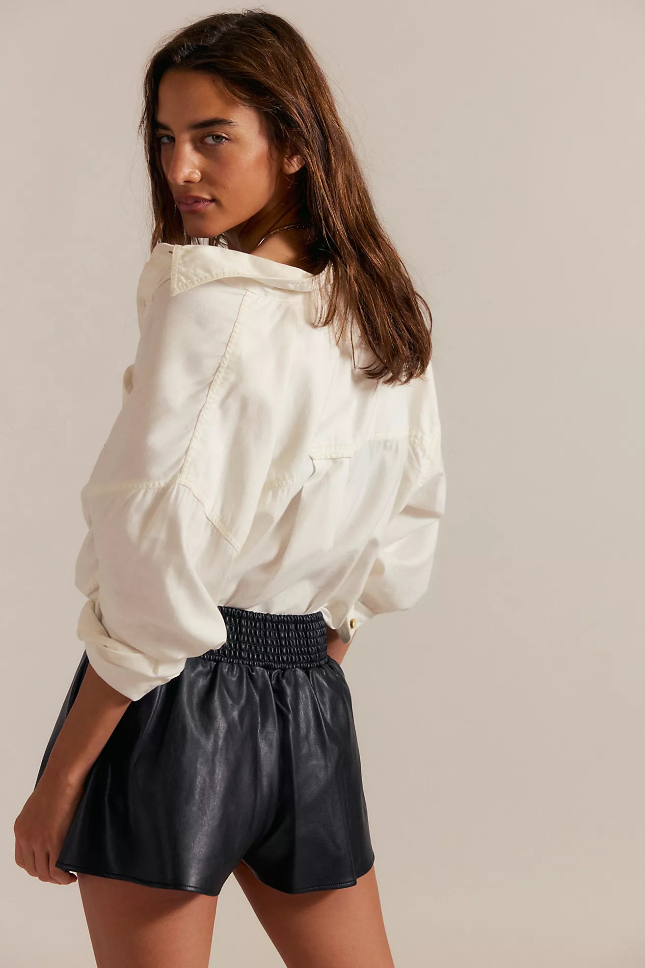 Free People - Paradise Found Vegan Skort - BLACK