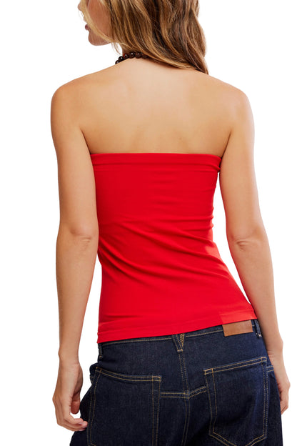 Free People - Carrie Seamless Tube Top - HIGH RISK RED
