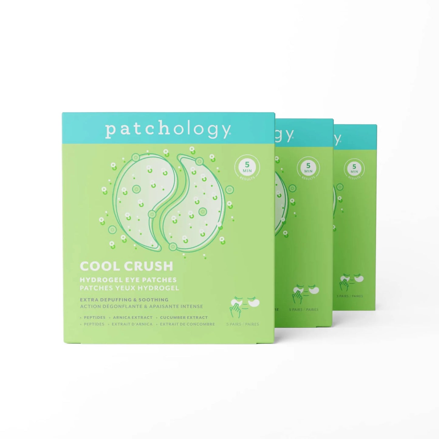PATCHOLOGY - Cool Crush Cooling & Extra-Depuffing Hydrogel Eye Patches - BOX (5 Pack)