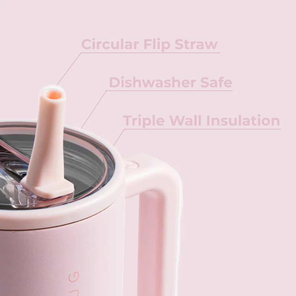 HydroJug - Pink Sand - Traveler 40oz Leakproof Insulated Tumbler with Handle