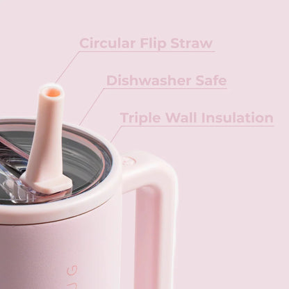 HydroJug - Pink Sand - Traveler 40oz Leakproof Insulated Tumbler with Handle