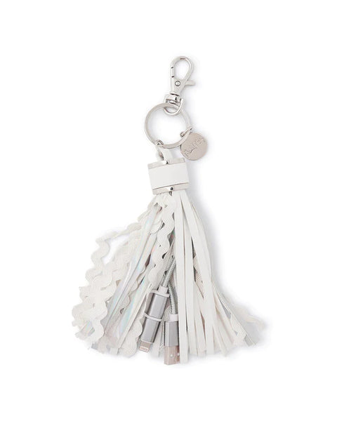 Snow Much Fun Charging Tassel Keychain for Iphone or Android