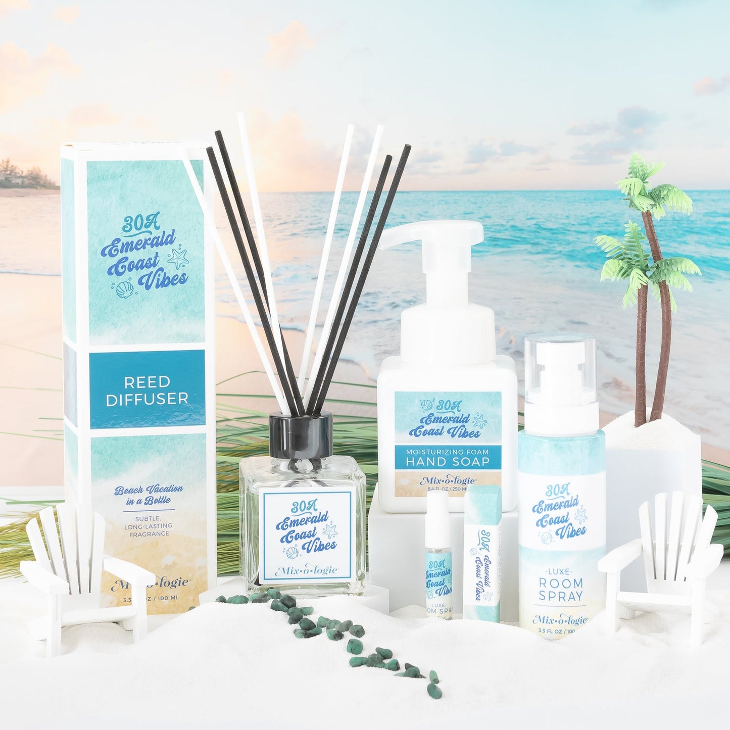 Mixologie - Reed Diffuser - 30A (Emerald Coast Vibes)