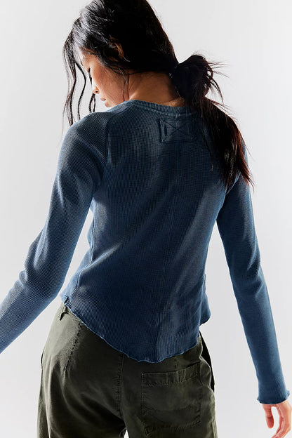 Free People - Easy Does It Tee - Dark Denim