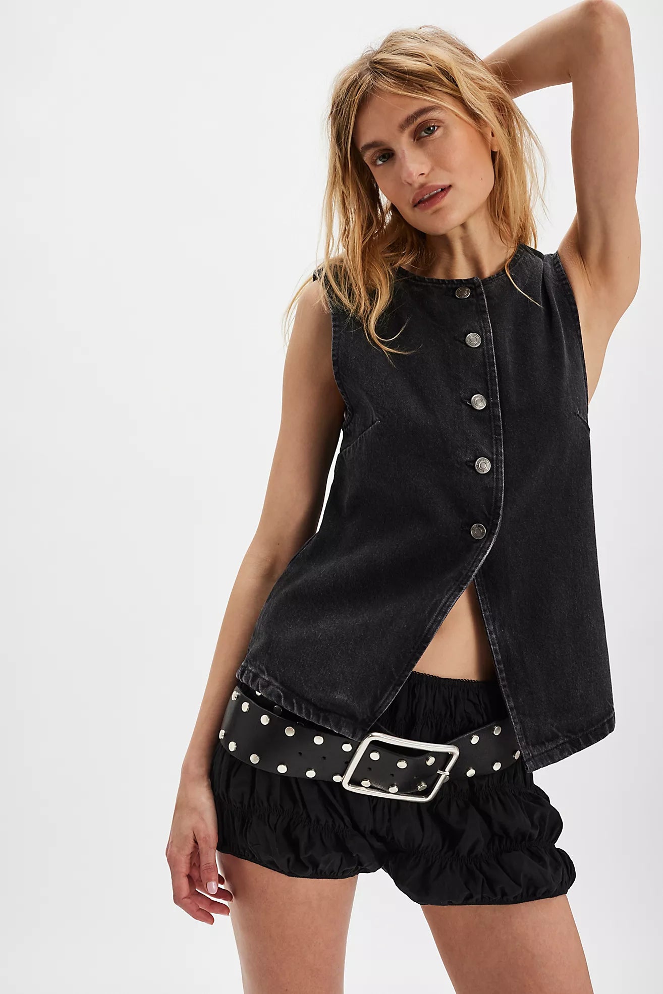 Free People - Aimee Vest - Black – Yes Doll Boutique