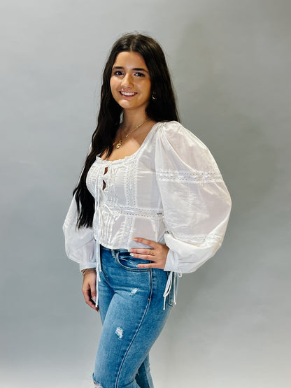 Boho Breeze Lace Blouse