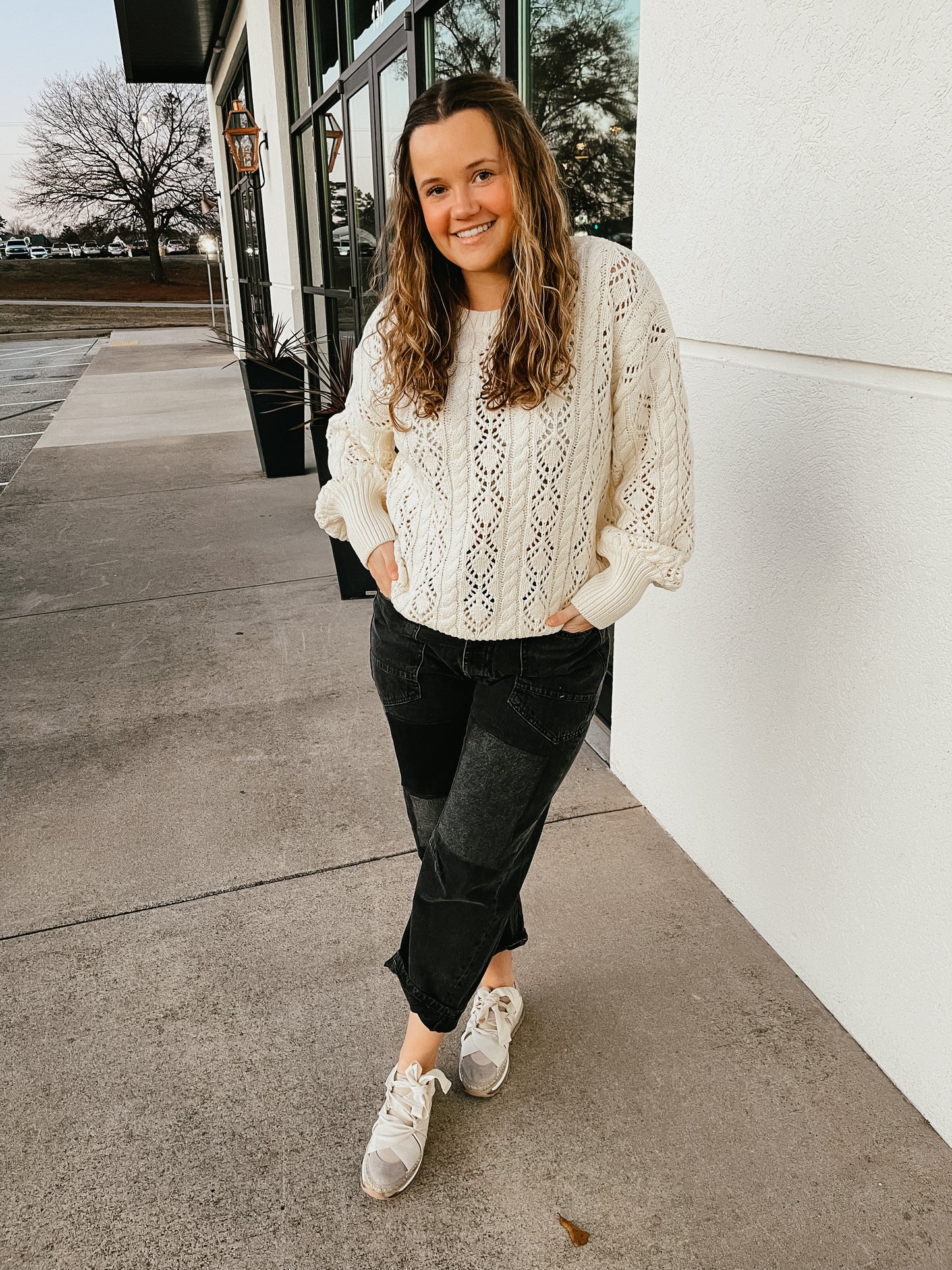 Gentle Cream Knit Sweater