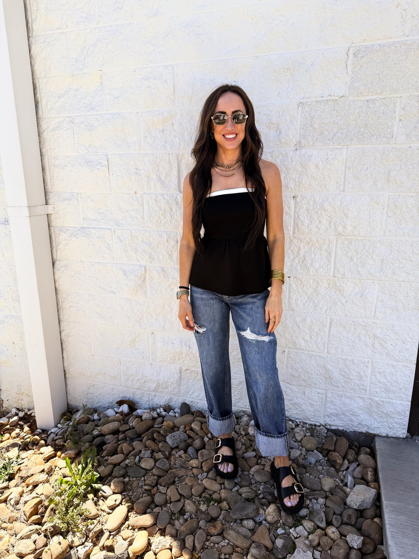 Hidden - Alyx Distressed Baggy Dad Jean