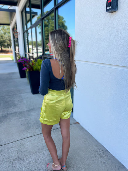 Electric Lime Skort