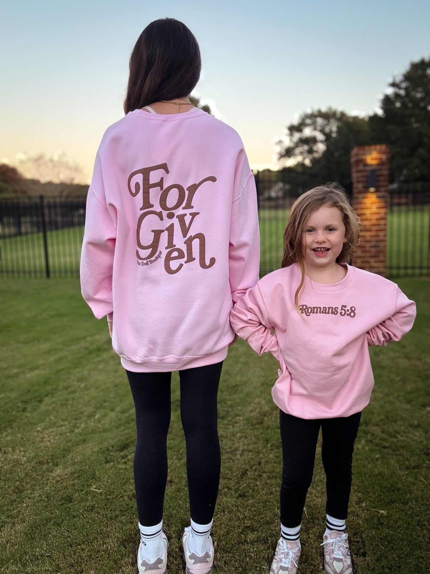 Forgiven Pink Graphic Sweatshirt - KIDS