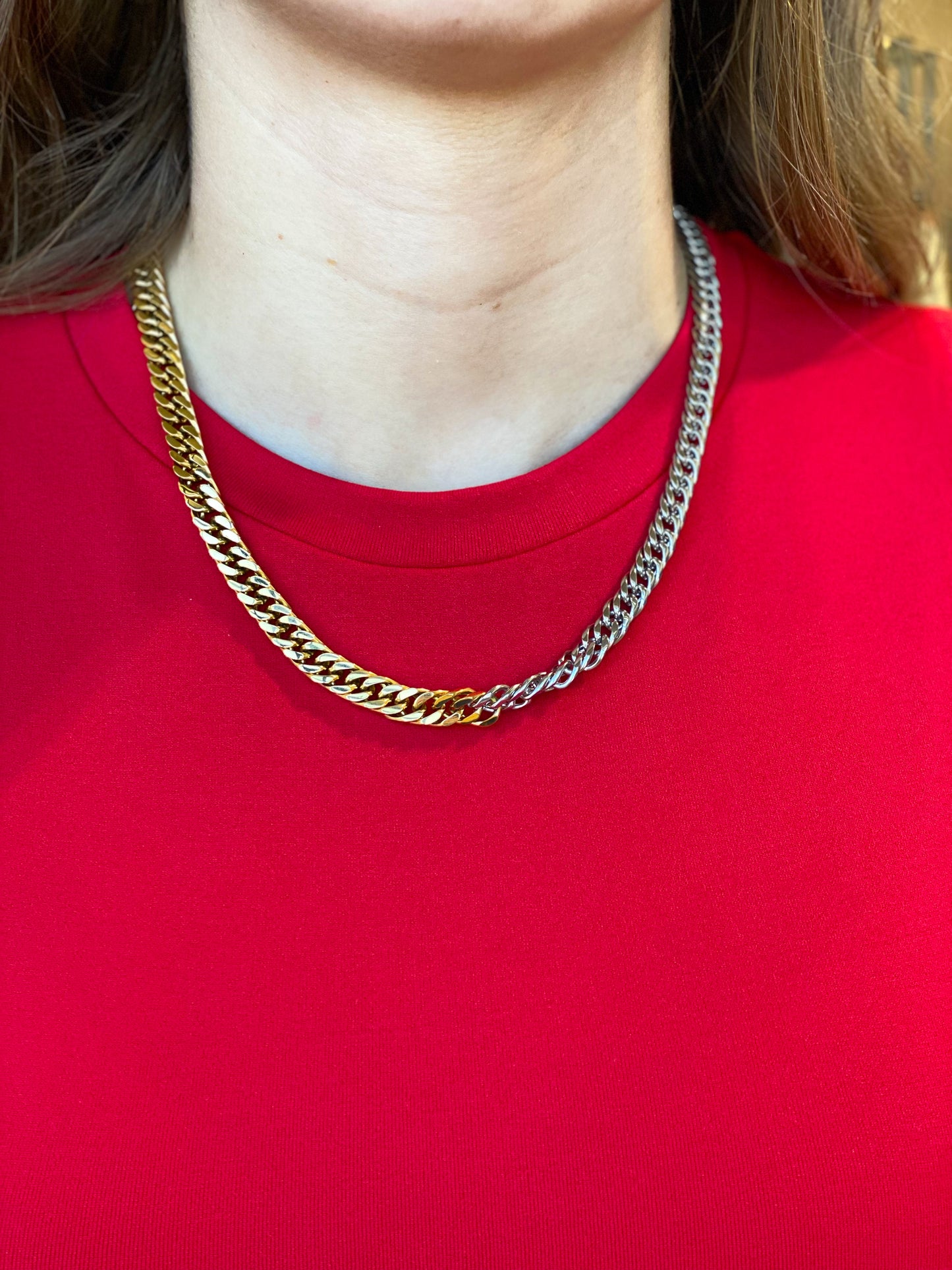 Chansutt Pearls - Two Toned Shiny Necklace