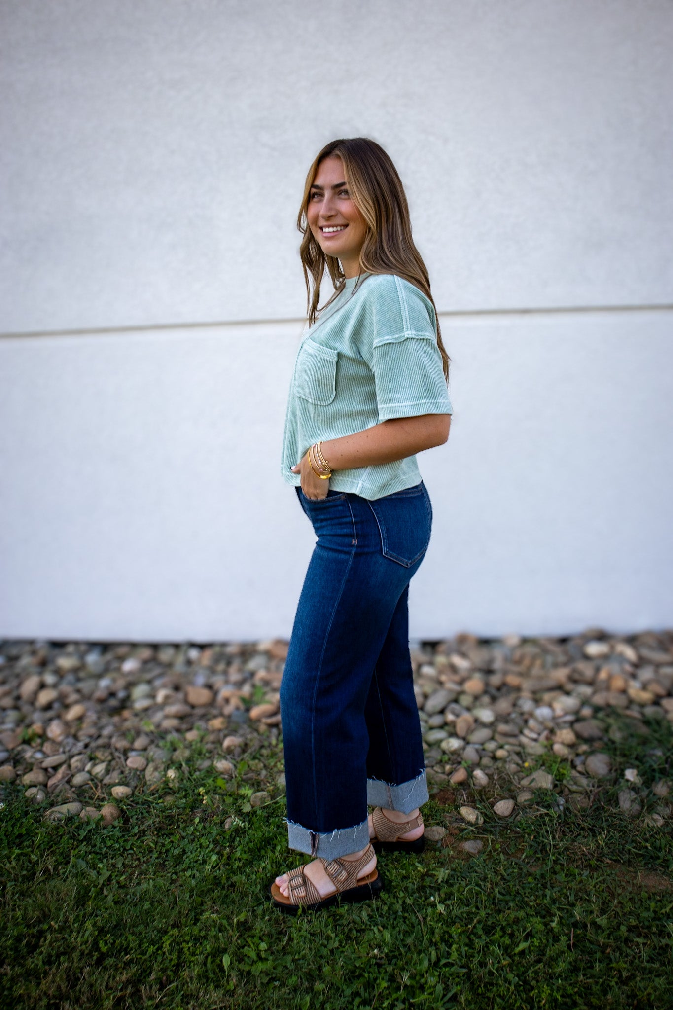 Hidden -Logan- Dark Wash High Waisted Dad Jean