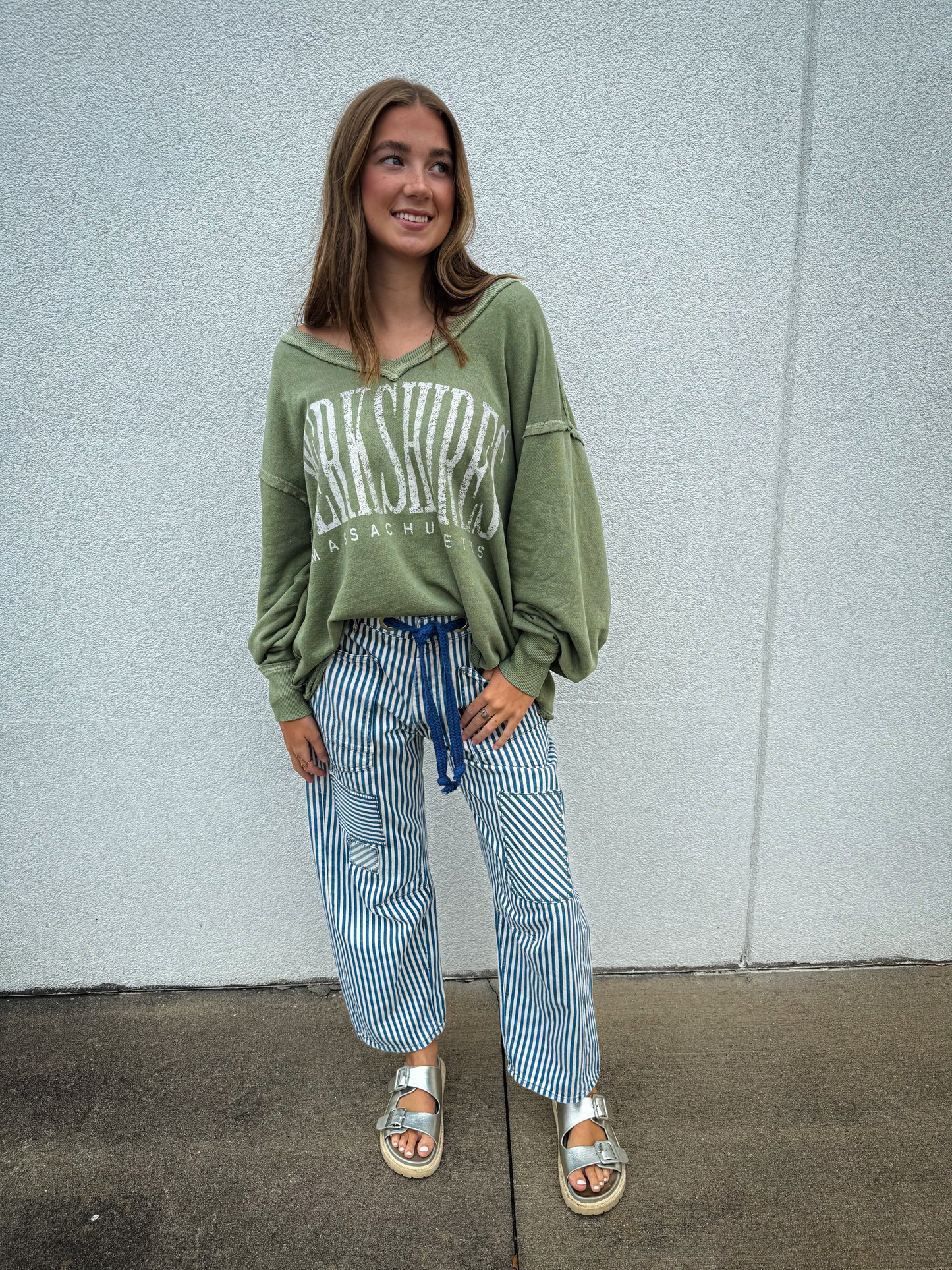 Free People -Moxie Railroad Low-Slung Jeans - Railroad