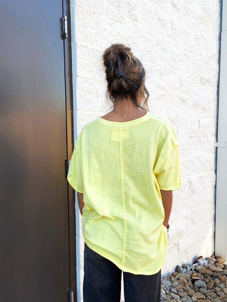 free people yellow shirt