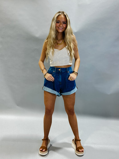 Breezy Linen Crop Top
