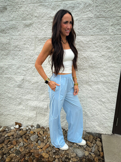 Glacier Motion Blue Track Pants