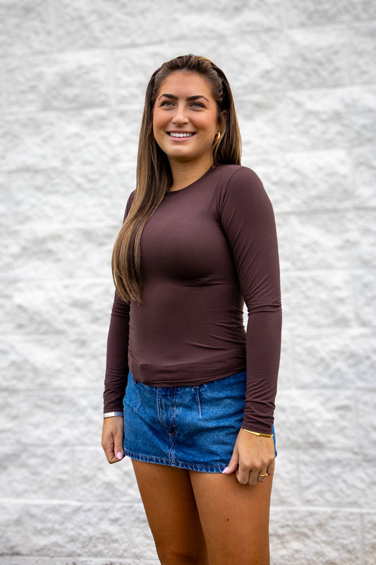 Better Than That Butter Soft Long Sleeve - CHOCOLATE