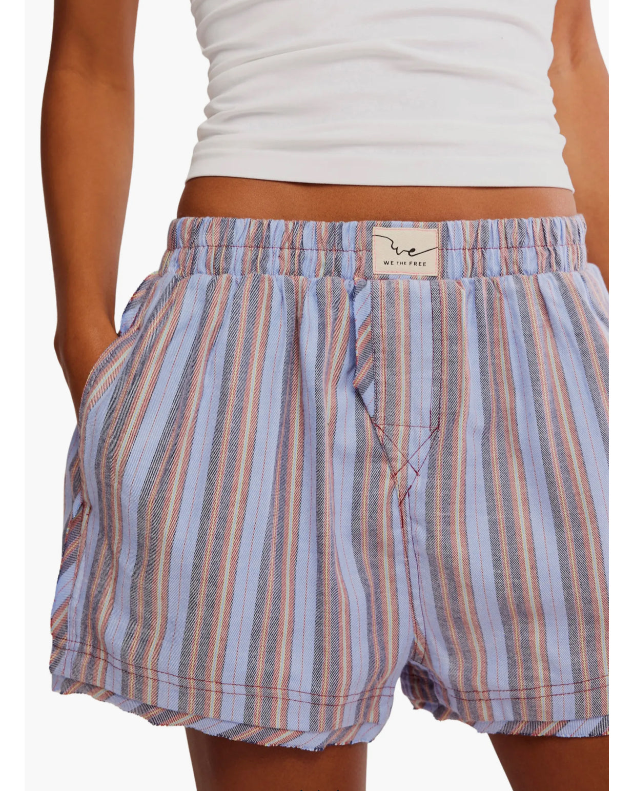 Free People - Day to Day Flannel Boxer Pajama Shorts