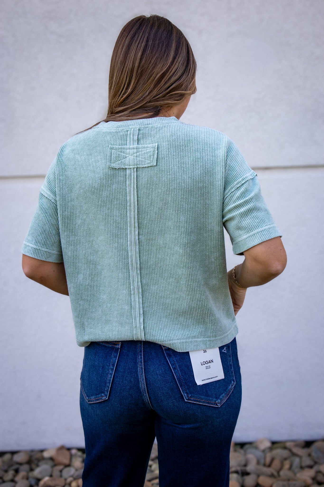 Mineral Wash Relaxed Tee - GREEN