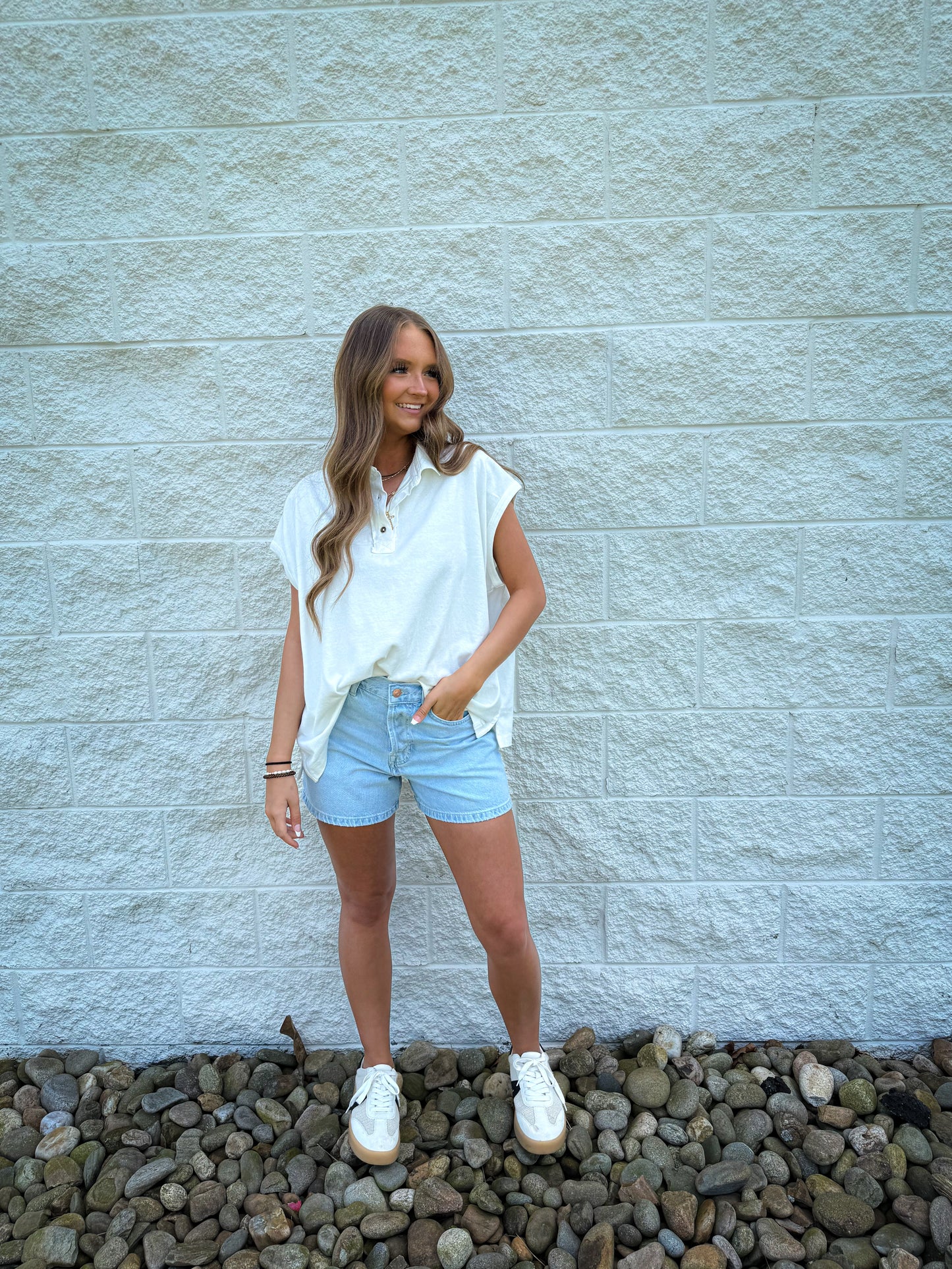 Free People - Tippi Denim Shorts - BABALON BLUE