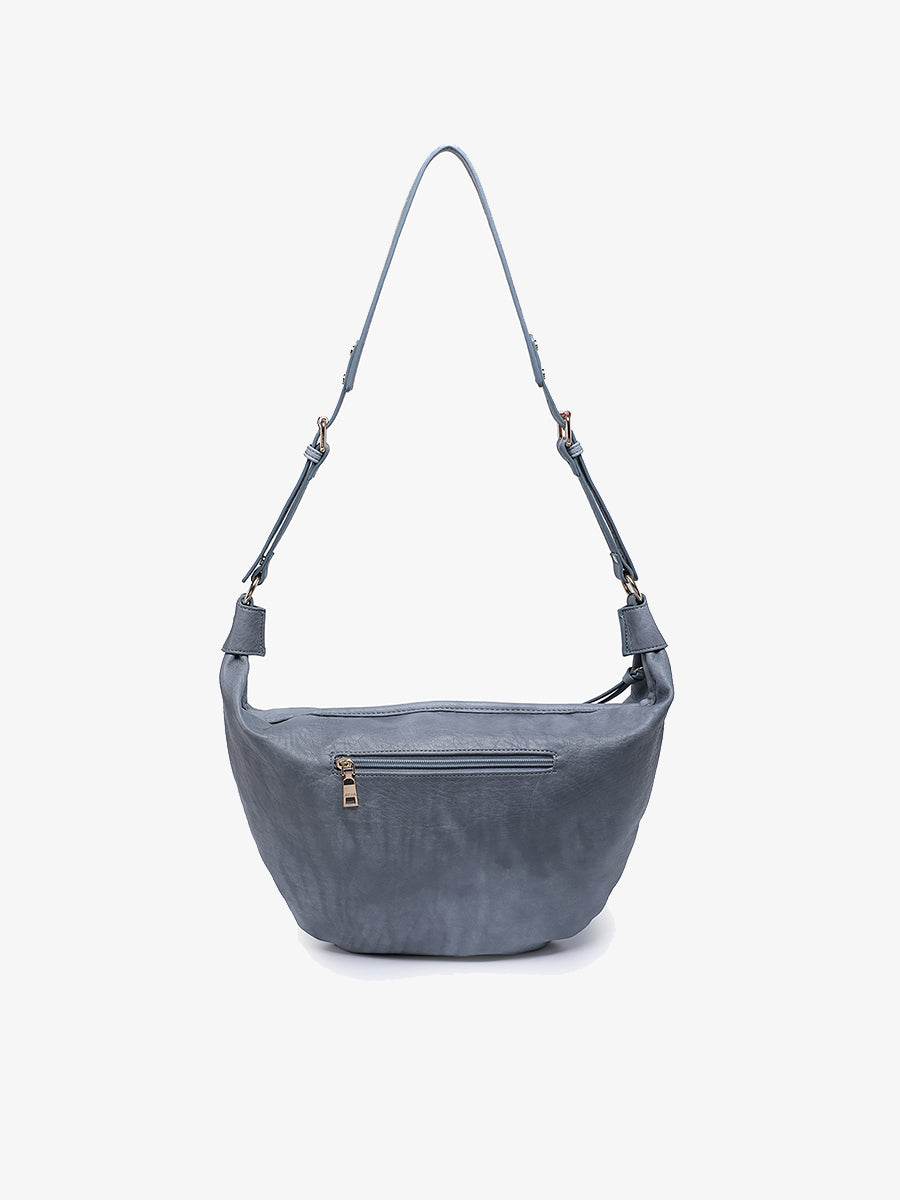 Leigh Vegan Hobo - DUSTY BLUE
