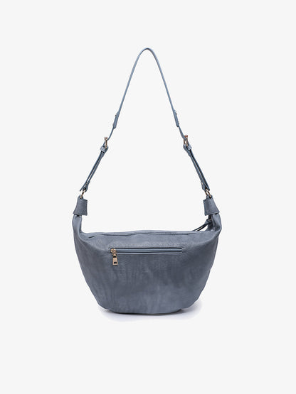 Leigh Vegan Hobo - DUSTY BLUE