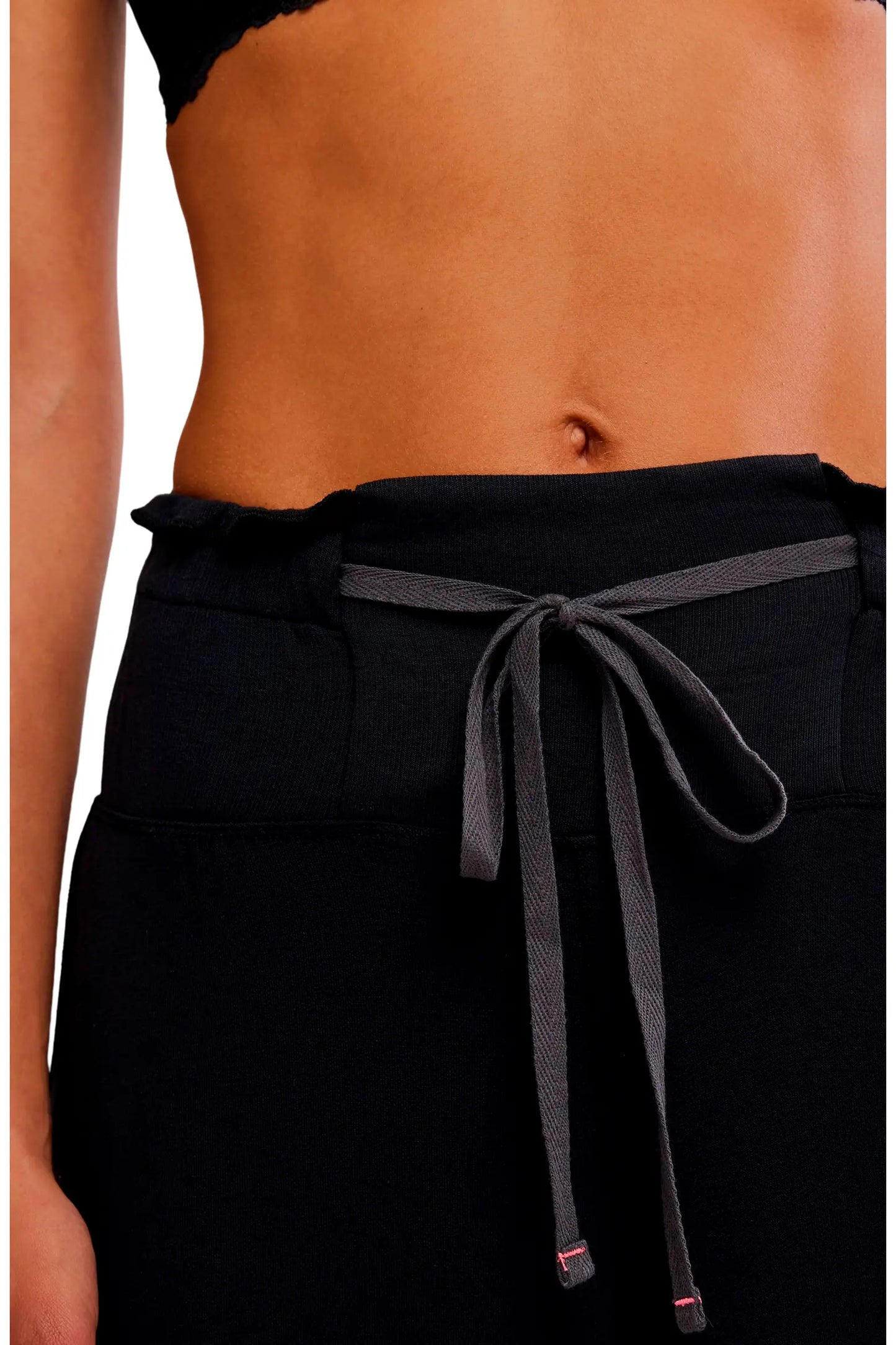 Free People -  Dream State Wide-Leg Pants - BLACK