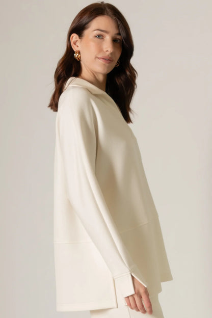 Harriet Collared Long Sleeve - IVORY