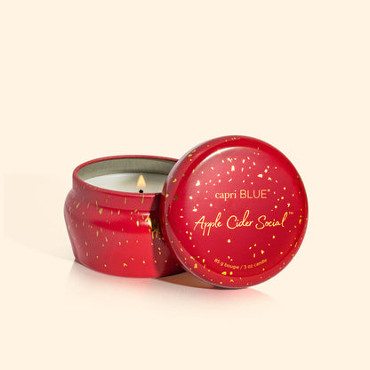 Capri Blue - Apple Cider Social Glimmer Mini Tin, 3 oz