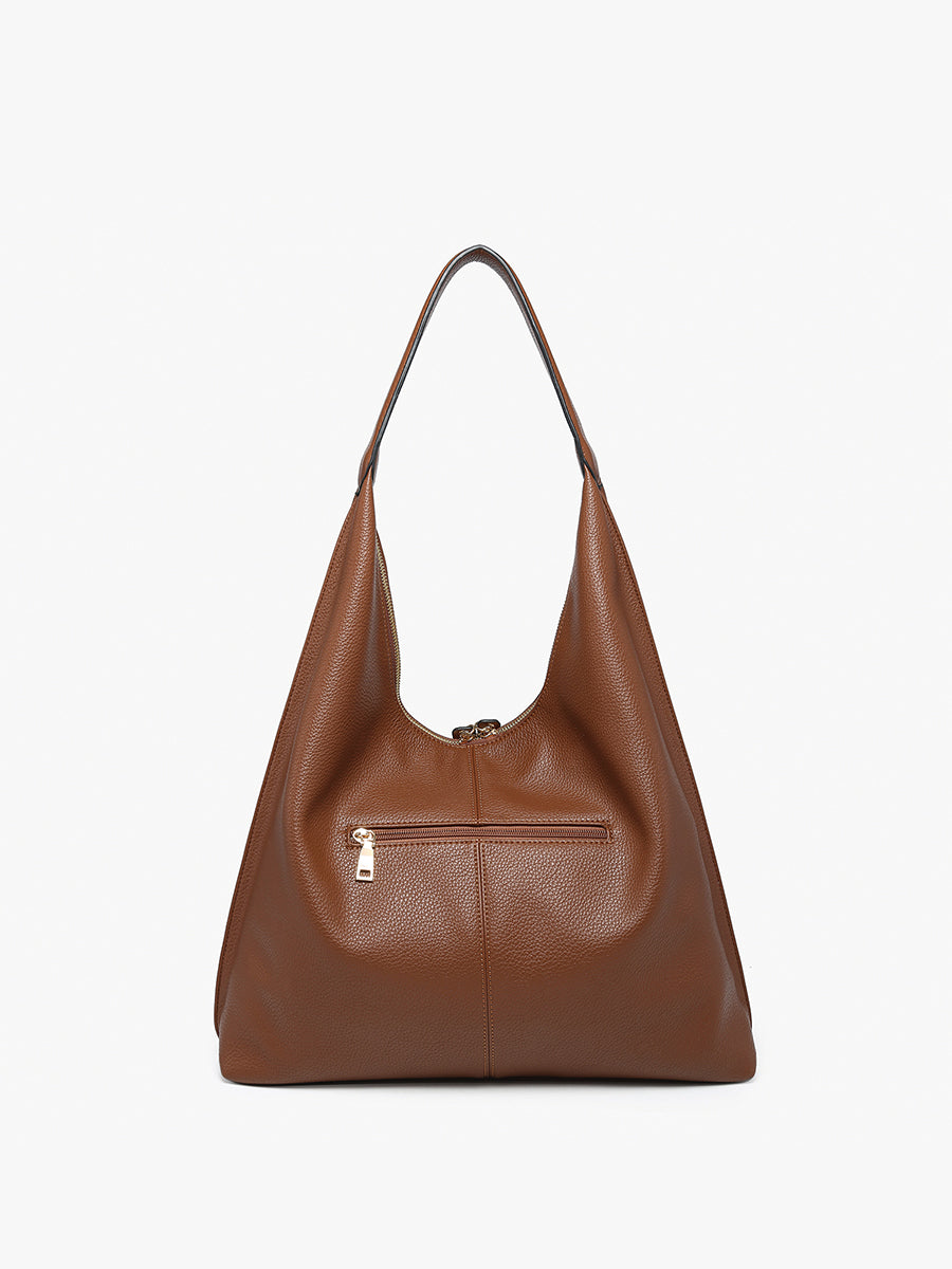 Tori Vegan Slouchy Hobo - BROWN